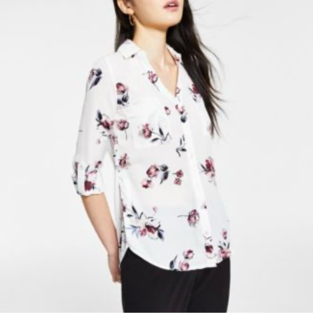 Floral Button-Up Shirt